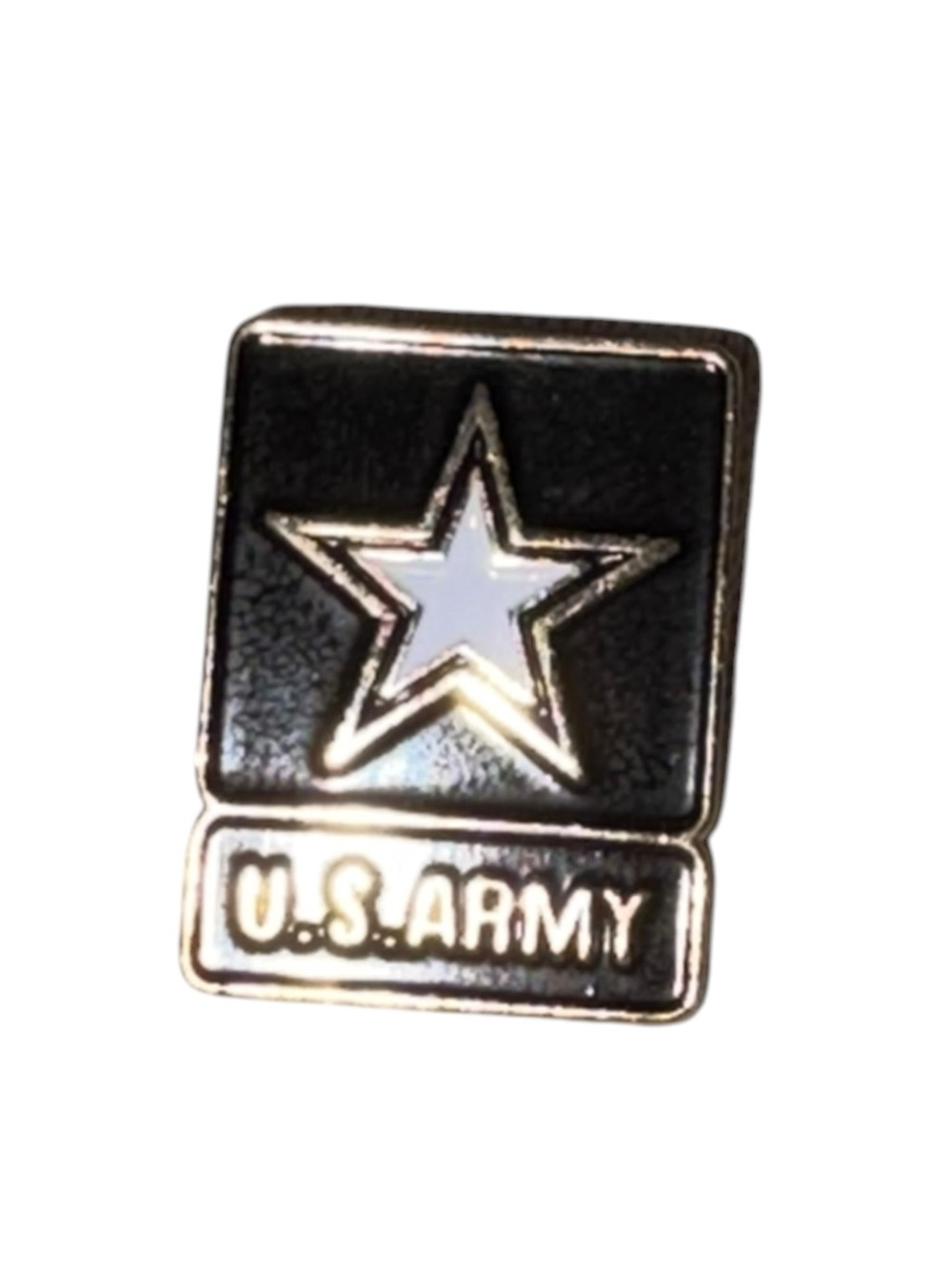 Vintage U.S. Army Black Star Enamel Pin